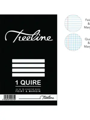 Treeline Hard Cover Counter Book 1Q A4 96pgs