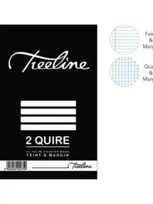 Treeline Hard Cover Counter Book 2Q A4 192pgs
