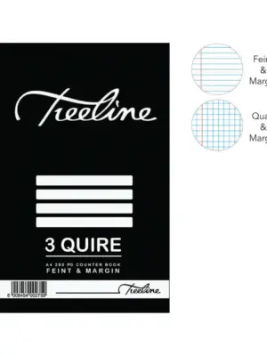 Treeline Hard Cover Counter Book 3Q A4 288pgs